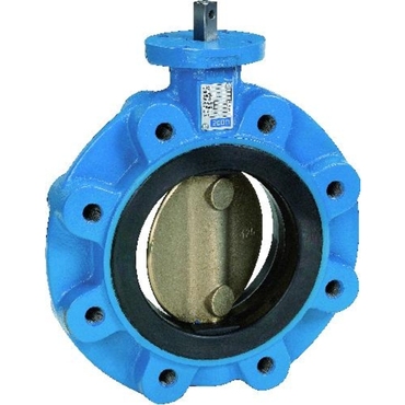 Butterfly valve Type: 5830 KIWA Ductile cast iron/Duplex Bare stem Lug type